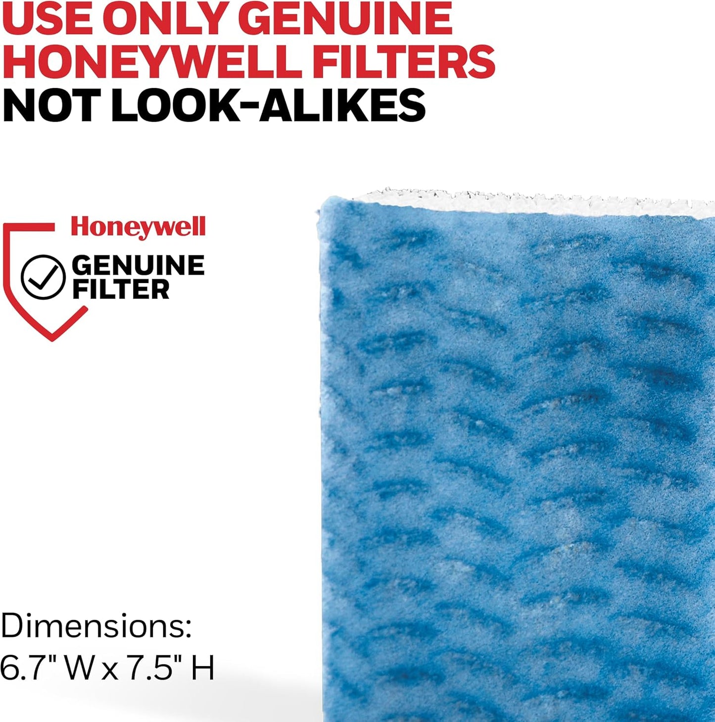 Honeywell Replacement Wicking Filter T, 3 pack, white, 3 Count
