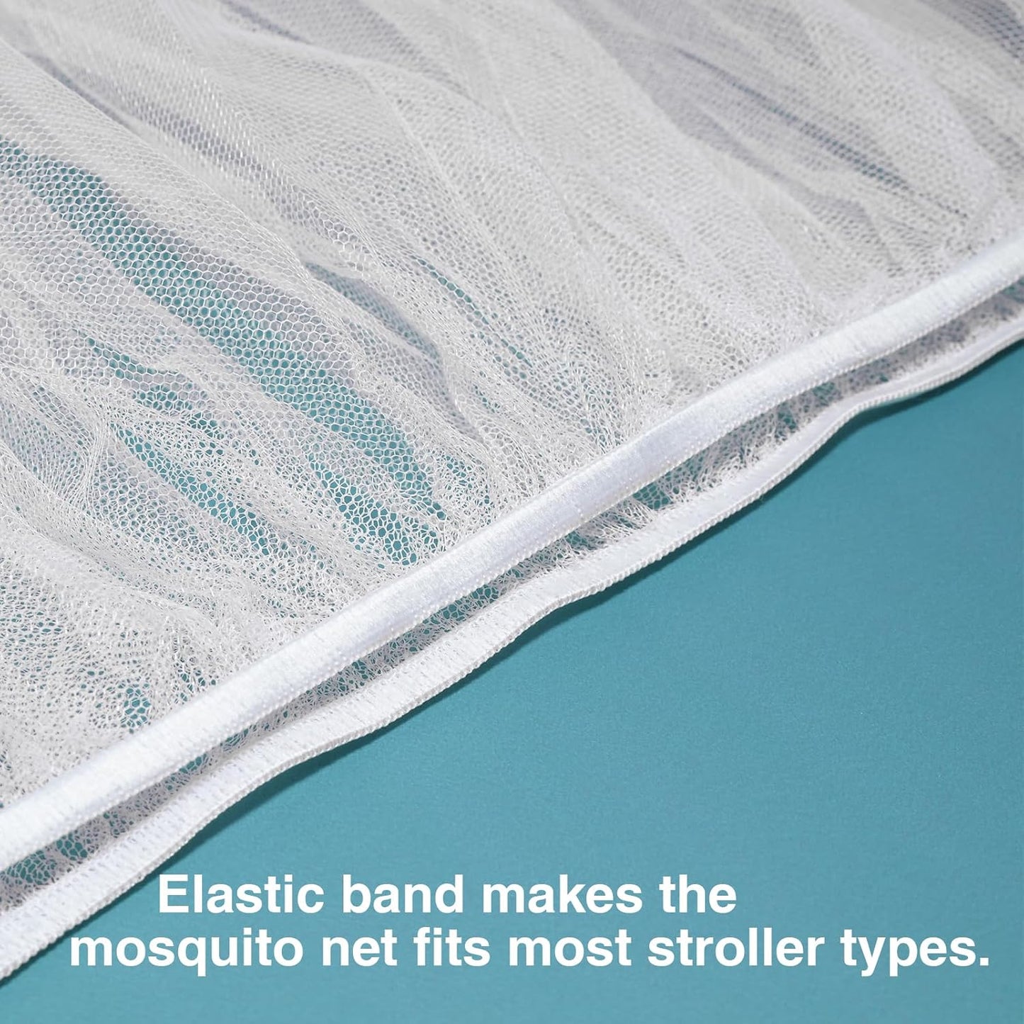 Baby Mosquito Net for Stroller, Perfect Bug Net for Strollers, Bassinets, Cradles, Playards, Pack N Plays and Portable Mini Crib, Baby Insect Netting Cover, Black
