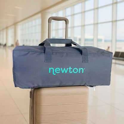 Newton Baby Compact Travel Crib & Play Yard | Breathable & Washable Mattress, Foldable Carry-On Size, Backpack Straps, Grey, Newton Bassinet Attachment NOT Included or Compatible