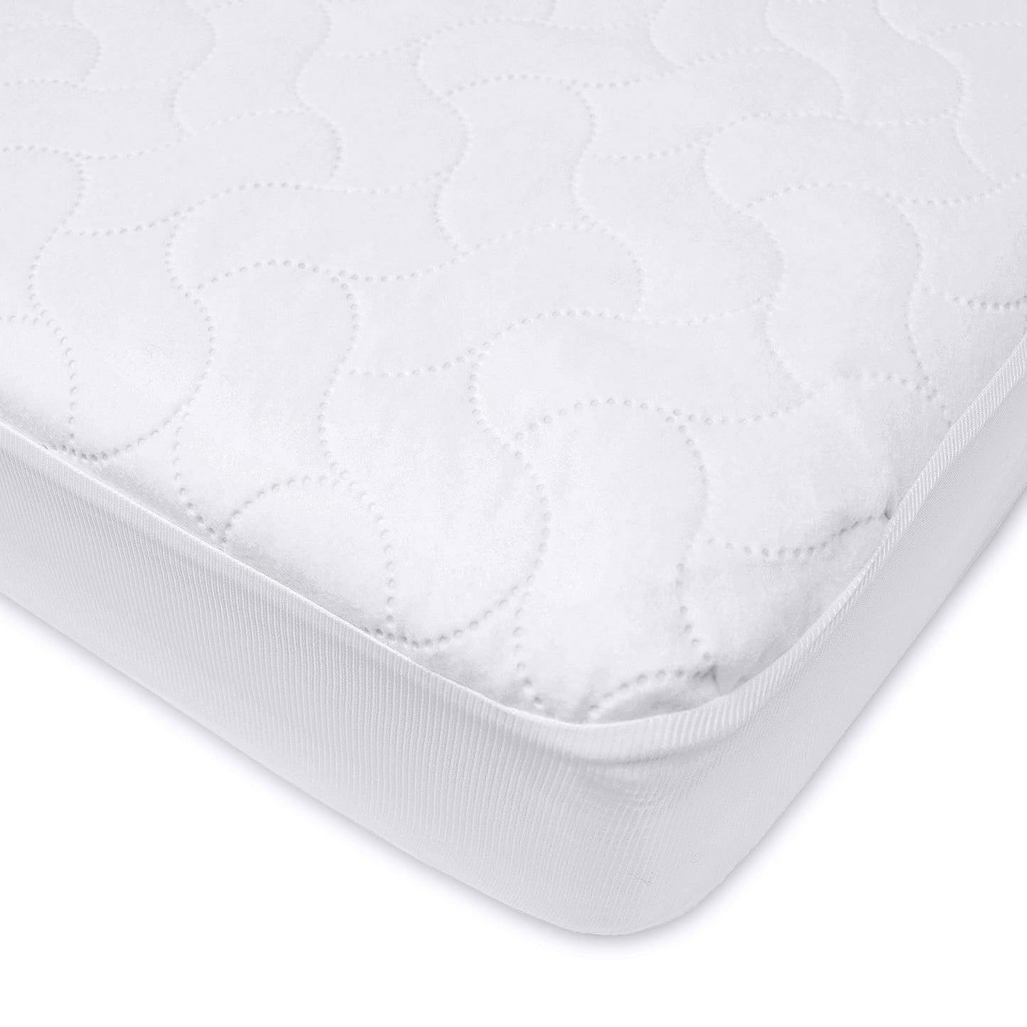 American Baby Company Waterproof Fitted Pack and Play Mattress Protector 39" x 27" - Quilted, Noiseless, Ultra-Soft & Breathable Playpen and Pack n Play Mattress Cover