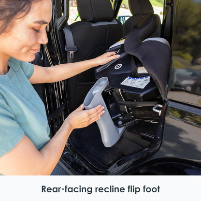 Baby Trend Trooper™ Slim 3-in-1 Convertible Car Seat, Dash Black – Slim Fit, 3-in-1 Growth Modes, Lightweight Design, Adjustable Comfort Padding