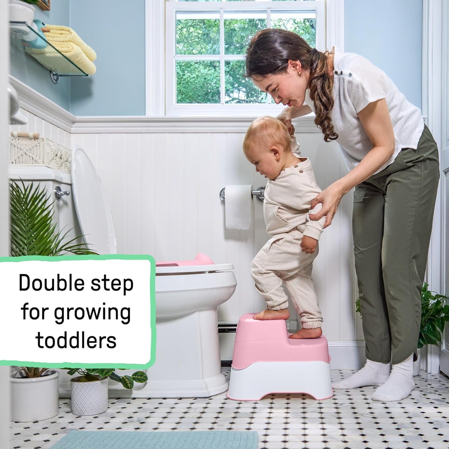Ingenuity Prepare to Potty 3-in-1 System - Potty Training Toilet, Topper, Step Stool, Easy Setup, for Toddlers Ages 18 Months+