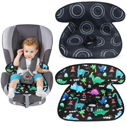 Piddle Pad Car Seat Liner, Waterproof Soft Car Seat Protector for Potty Training, Travel-Friendly Baby Toddler Carseat Cover, Machine Washable Liner for Spills, Potty Accidents (Blue, 2PC)