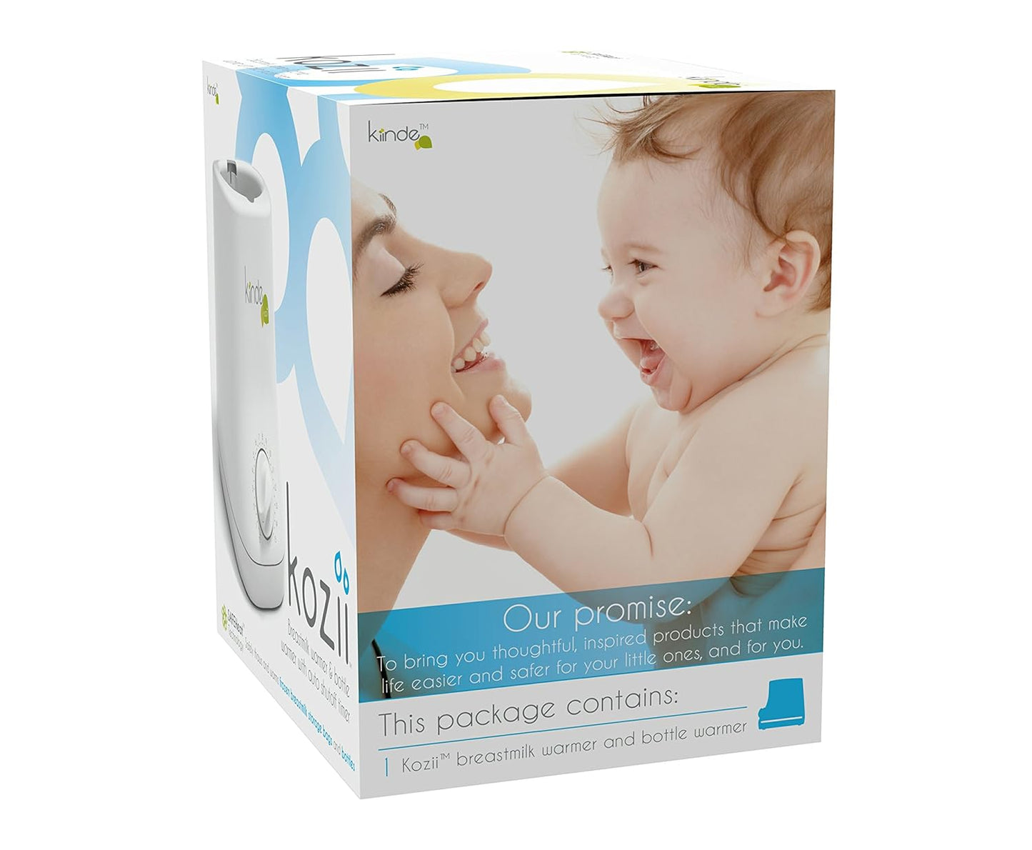 Kiinde Kozii Baby Bottle Warmer and Breast Milk Warmer for Warming Breast Milk, Infant Formula and Baby Food