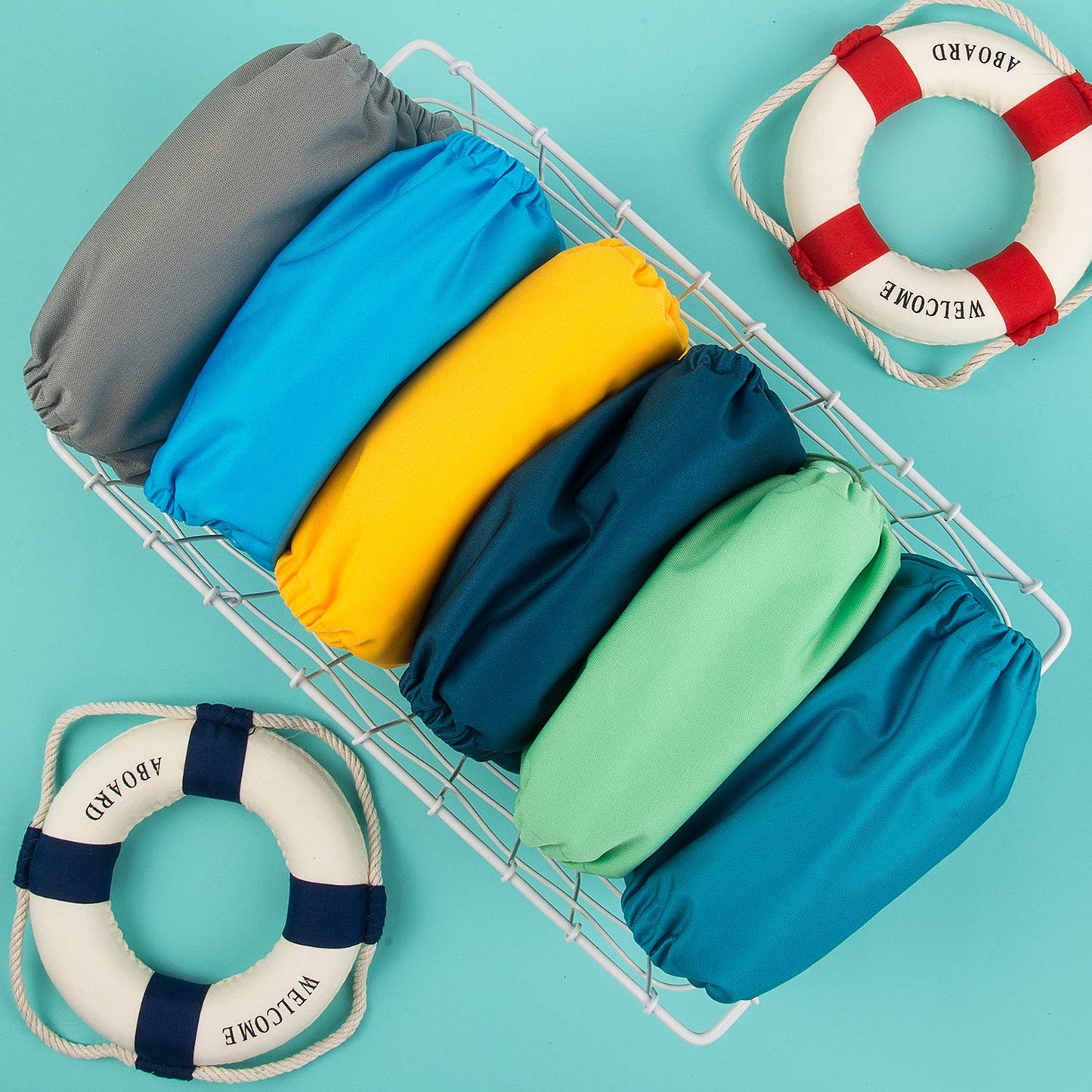 ALVABABY 12pcs Microfiber Inserts,Soft Cloth Diaper Liner,3-Layer Absorbent Inserts,Reusable for Baby Cloth Diapers 12T