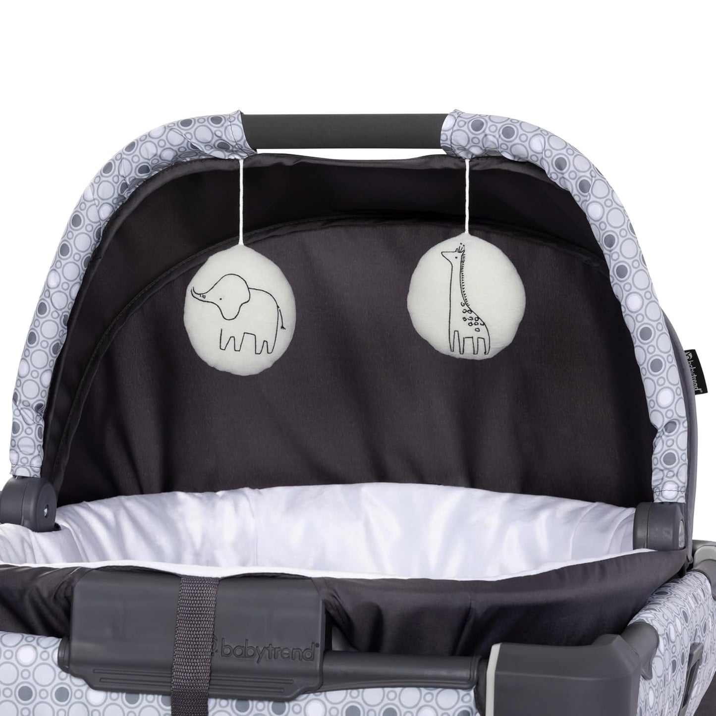 Baby Trend Nursery Den Playard with Snooze Pod and Flip Over Changer, Diamond Sage