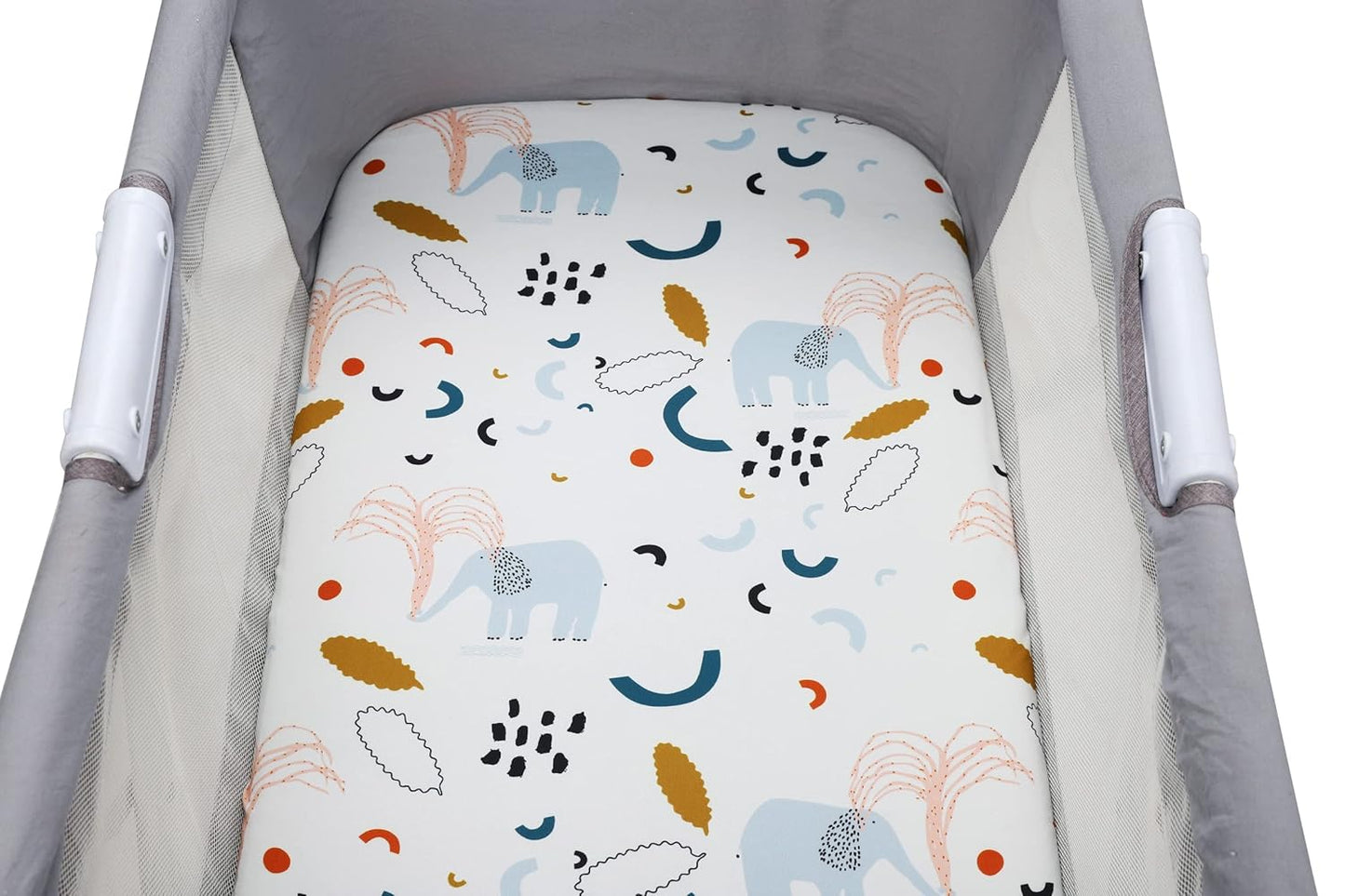 Onacosht Stretchy Bassinet Sheets 33" x 19" Compatible with Mika Micky, KoolaBaby (3 in 1), BabyBond, HARPPA and RICUTON Bedside Bassinet, 3 Pack for Baby Boy and Girl, Pink Floral