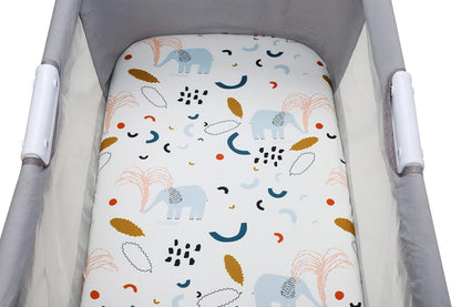 Onacosht Stretchy Bassinet Sheets 33" x 19" Compatible with Mika Micky, KoolaBaby (3 in 1), BabyBond, HARPPA and RICUTON Bedside Bassinet, 3 Pack for Baby Boy and Girl, Pink Floral