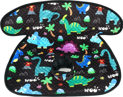 COOLBEBE Infant Car Seat Protector for Potty Training, 2 Pack Dry Waterproof Car Seat Liner Toilet Training for Baby Infant Toddler, Piddle Pads Cover Car Seat Pad for Strollers & Carseat (Grey,2PC)
