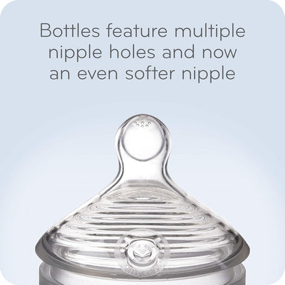 NUK Simply Natural Baby Bottles, 5 Oz, 2-Pack, Colors May Vary