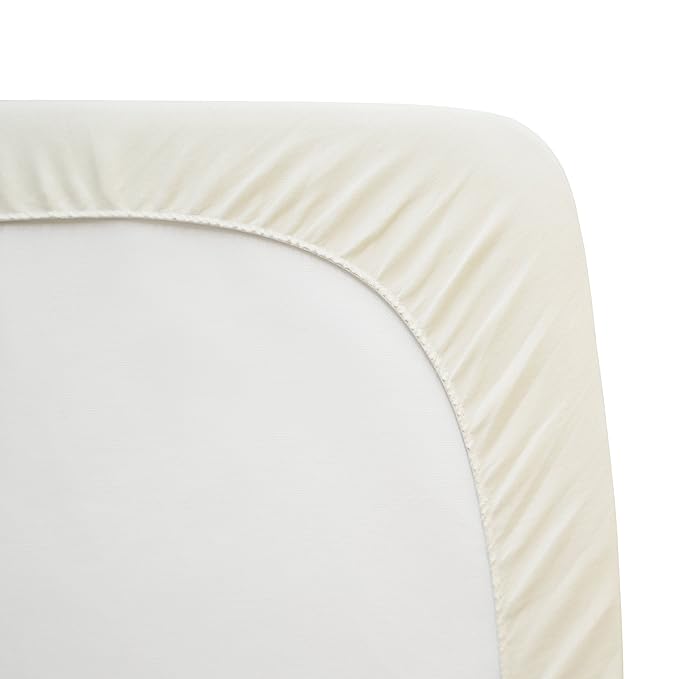American Baby Company Waterproof Crib and Toddler Mattress Protector, Quilted Fitted Protector Pad Cover made with Organic Cotton Top Layer, 52“ x 28"