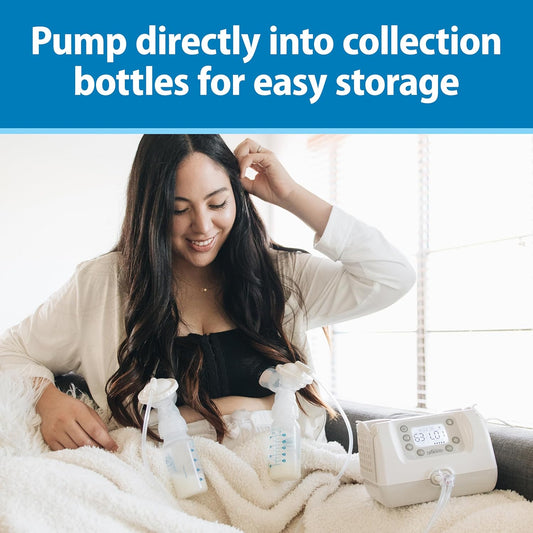 Dr. Brown's Breast Milk Collection Bottles with Storage Caps, Breast Pumps Compatible, Collect, Store, and Keep Milk Fresh, BPA Free – 4-Pack