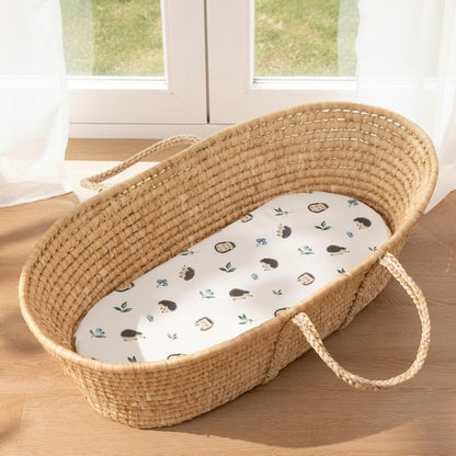 PHF 3 Pack Soft Mini Crib Sheets, Floral & Animal Pack N Play Sheets for Baby Boys Girls, No Slip Universal Fit for Pack N Play, Playard, Portable and Mini Crib Mattresses,Floral & Animal