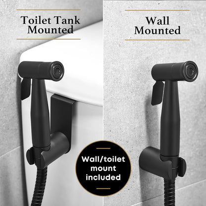 Purrfectzone Bidet Sprayer for Toilet, Handheld Sprayer Kit, Cloth Diaper Sprayer Set - Easy to Install - Stainless Steel