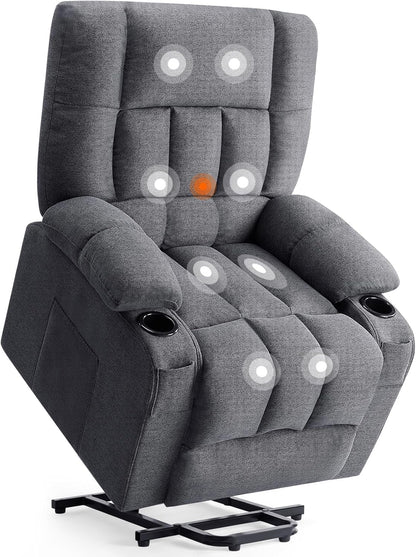 Sweetcrispy Recliner Chair, 360 Swivel Rocker Chair for Adults, Glider Rocker Recliners, Nursery Chairs for Living Room, High Back, Upholstered Deep Seat, Classical Brown