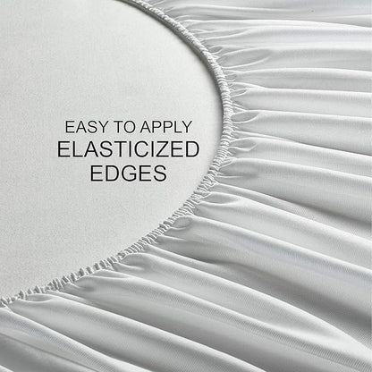 Full Mattress Protector by PURE BAMBOO, Waterproof - Viscose Derived from Bamboo, Breathable, Noiseless Mattress Cover Protects Against Moisture, Spills, Stains (Full)
