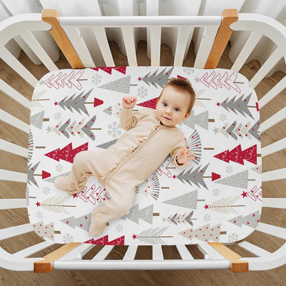 Fitted Crib Sheets Turtle Sea Horse Stretchy Portable Playard Sheets for Baby Toddler, Breathable Soft Mini Crib Mattress 39 x 27 in for Boys and Girls