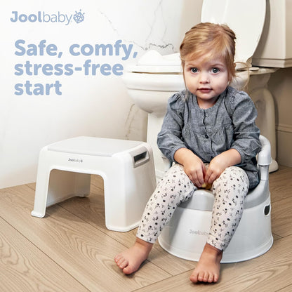 Jool Baby 3-Piece Potty Training Kit - Includes Toddler Potty Chair, Potty Seat for Toilet & Step Stool
