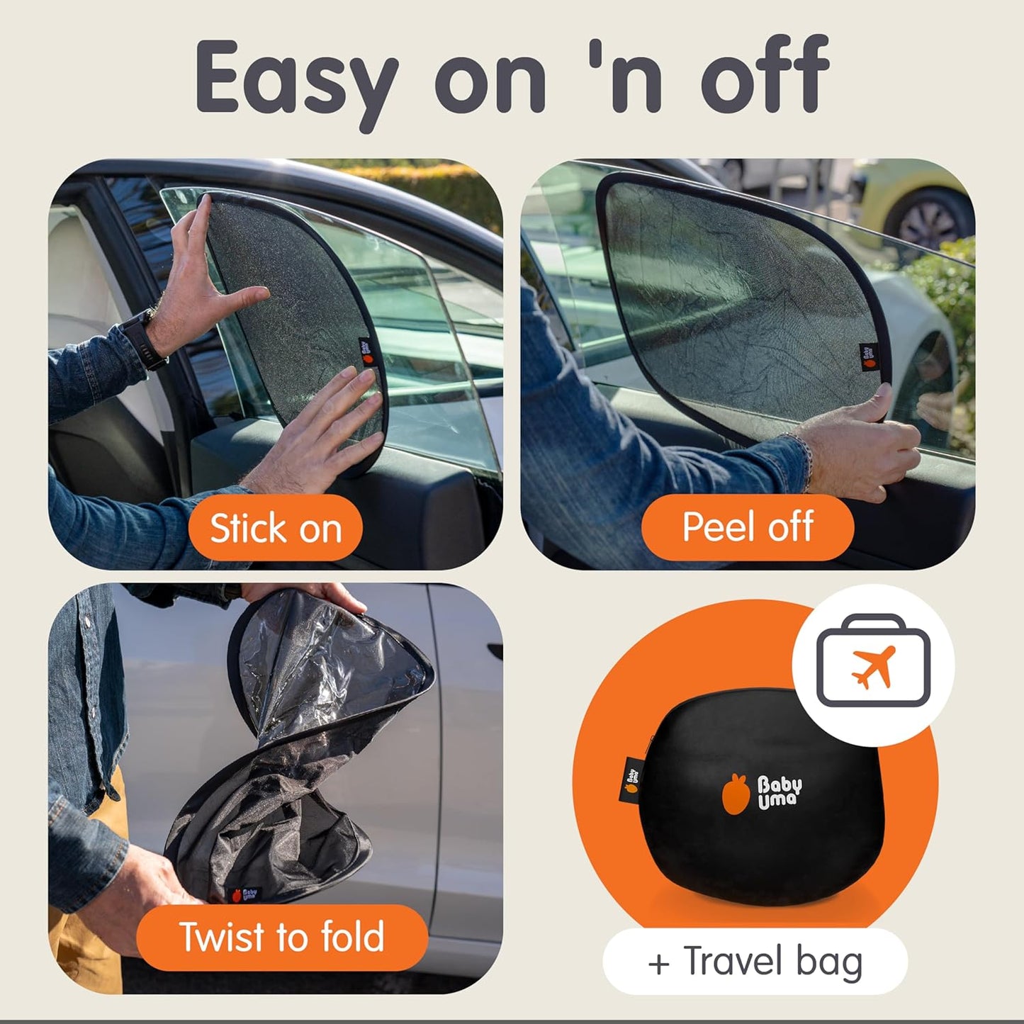 Onco Forward Facing Baby Car Mirror - Clip On Car Mirror for Baby, 100% Shatterproof & Shakeproof, Newborn Essentials