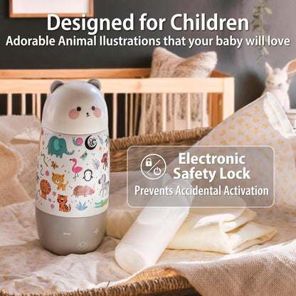Portable Baby Bottle Warmer – Cordless Travel Warmer, USB-C Fast Charging, 17oz Large Capacity, Precise Temp Control for Breast Milk & Formula, Rechargeable for On-The-Go Newborn Feeding