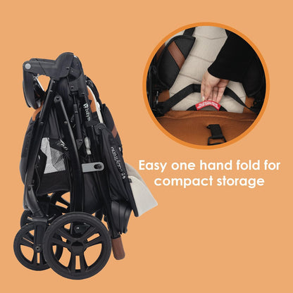 Baby Trend Tango PRO Travel System with Secure-Lift Infant Car Seat, Dash Black