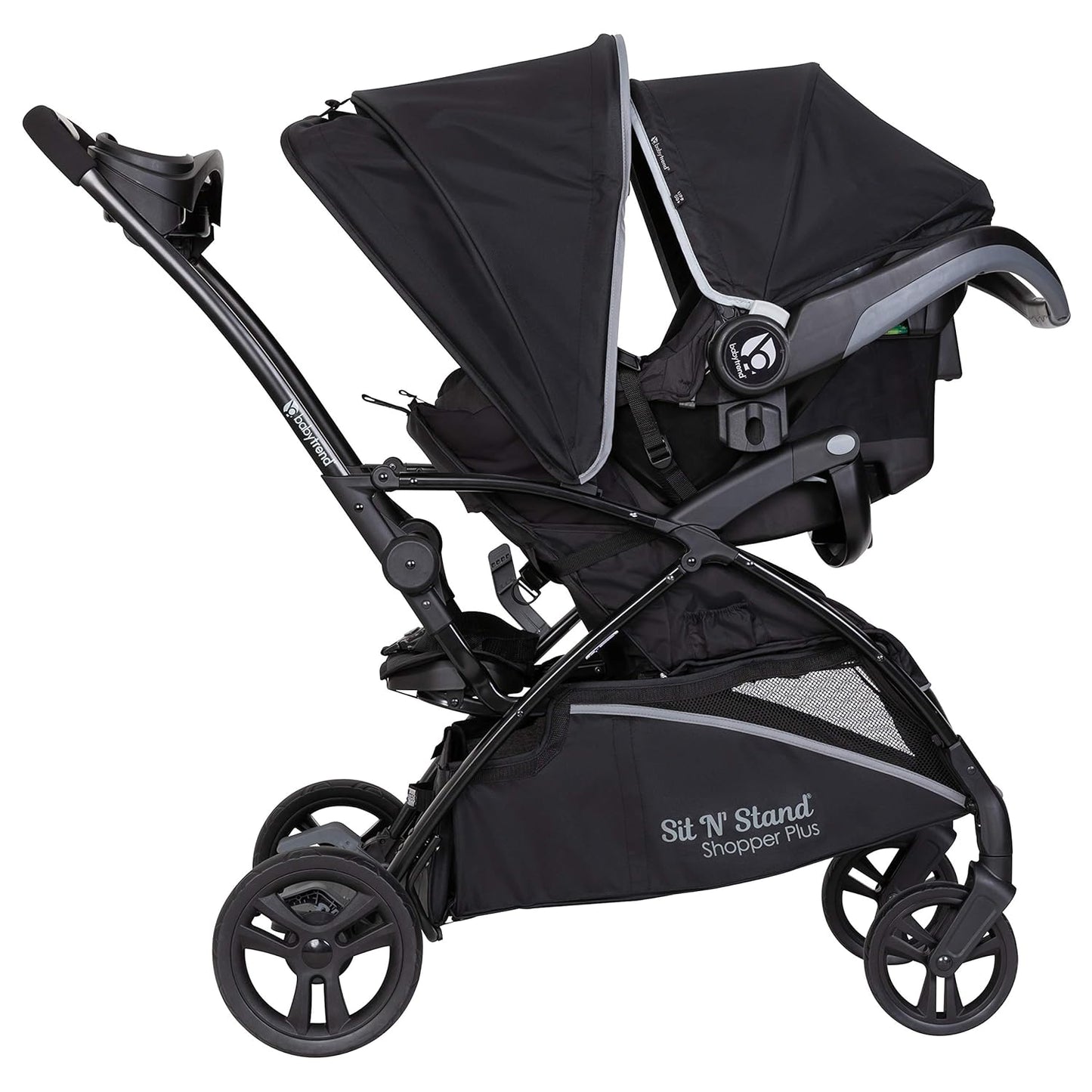 Baby Trend Sit N' Stand® Double 2.0 Stroller, Dash Black
