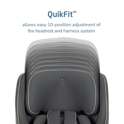 Maxi-Cosi Andi 360 Rotating All-in-One Baby Convertible Car Seat, Rear Facing, Forward Facing Infant Toddler Booster, Easy Rotation, Tension System, Harness Adjust, Truffle
