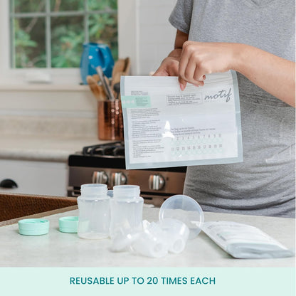 Motif Medical, Breast Pump Parts and Accessories Microwave Steaming Bags - Pack of 7