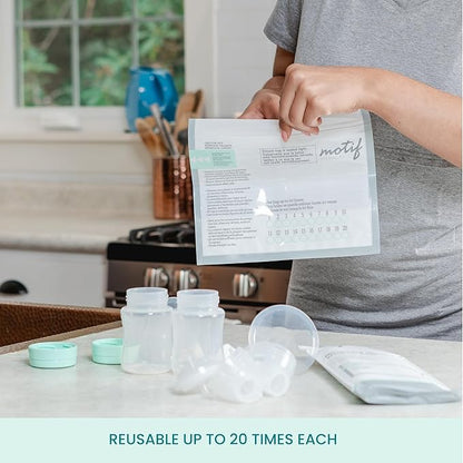 Motif Medical, Breast Pump Parts and Accessories Microwave Steaming Bags - Pack of 7