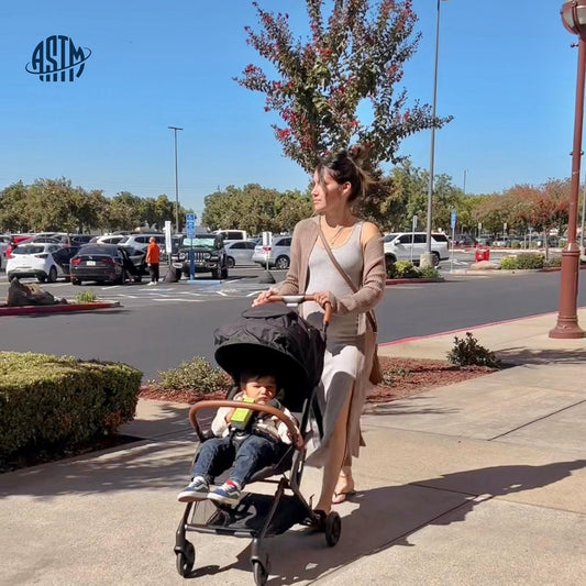 Dream On Me Rio Glide Ultra-Light Compact Stroller, One-Hand Self-Standing Fold, Adjustable Backrest & Footrest, 5-Point Harness, Cup Holder, Suspension Wheels with Storage Basket - Forest Green