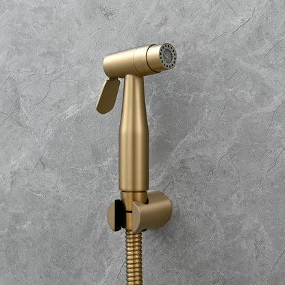 Tecmolog Dual Mode Bidet Sprayer Head Stainless Steel Cloth Diaper Shattaf Hygiene Toilet Replacement, White, WS024AW