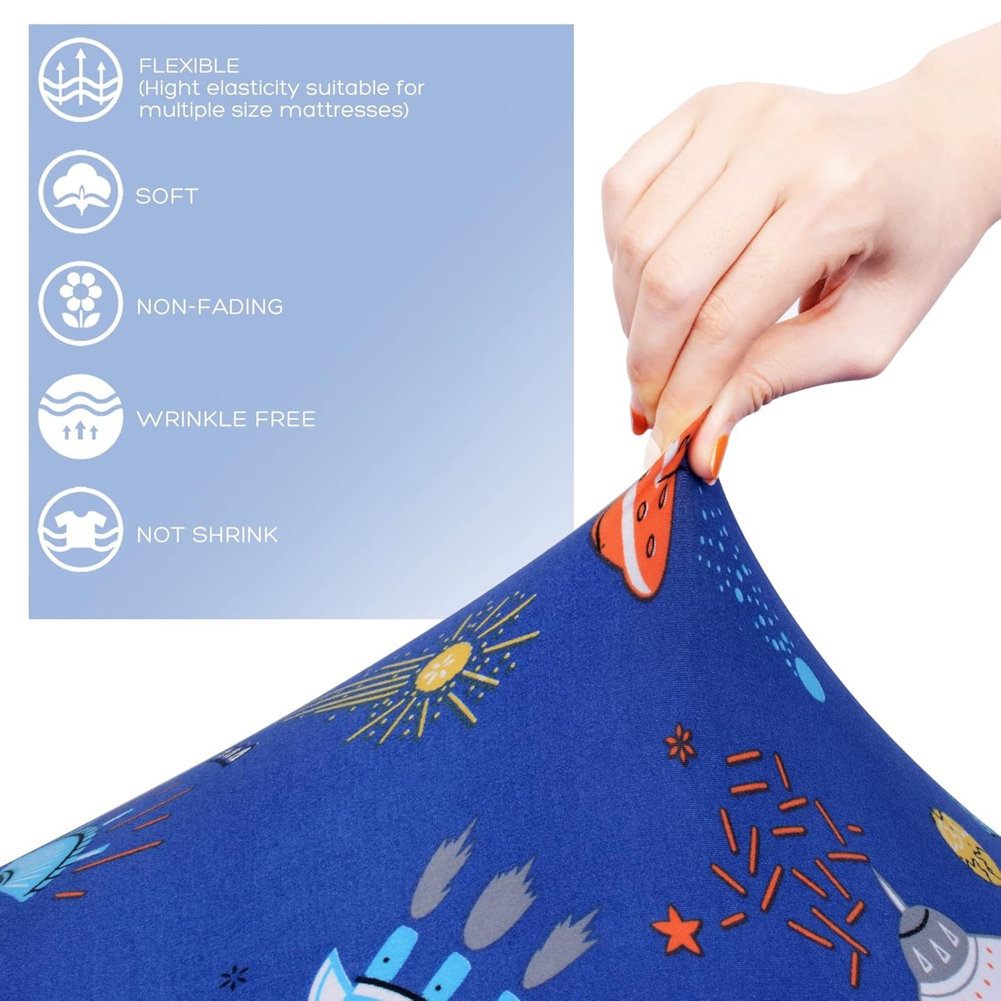 Cloele Square Playard Fitted Sheet 36x36, Ultra Soft Polyester Playpen Sheet for Baby & Pet, Dogs Pattern Pack and Play Crib Sheets, Portable Playard Mattress Cover