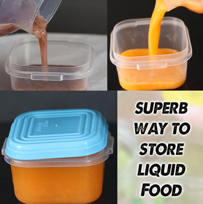 ARSUK Baby Food Containers (4oz/120ml, 8 Pack) - Small Plastic Containers with Lids - Toddler Snack Containers - Reusable Freezer Safe Food Storage Jars - BPA-Free, Leakproof & Microwave Safe