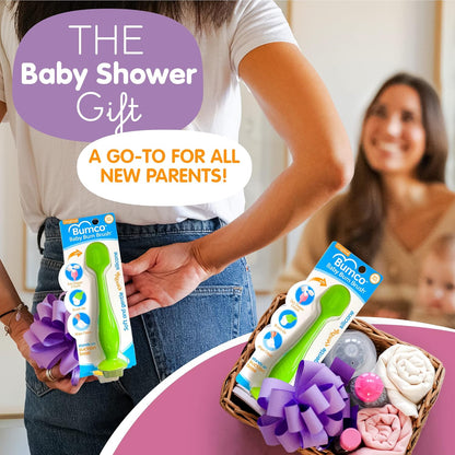 Bumco Diaper Cream Spatula - BPA-Free Diaper Bag Essentials, Soft Butt Spatula Baby, Mom-Invented Butt Paste Spatula, Bumco Diaper Cream Spatula, Flexible Diaper Cream Applicator, Baby Bum Brush