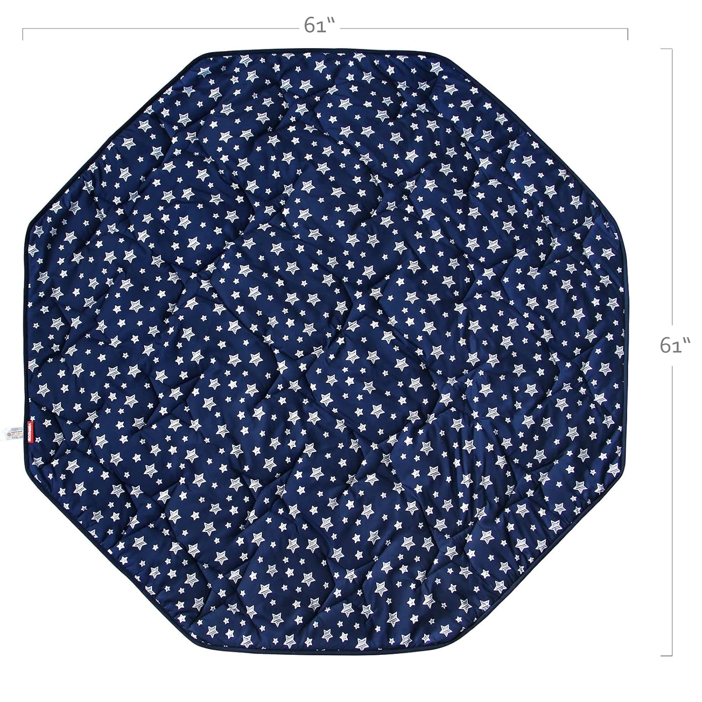 Octagon Playpen Mat Grey, Non Slip 8 Panel Playpen Mattress Mat Fits Regalo Extra Large Play Yard and hiccapop XL 69" Baby Playpen, Grey Star Octagon Playard Pad