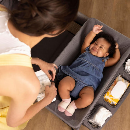 Safety 1st Basic 2-in-1 Play Yard with Bassinet, Gray