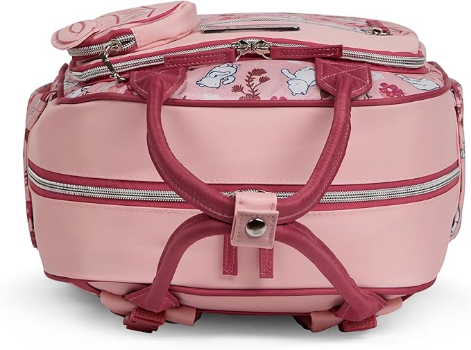 Disney Diaper Bag Backpack with Changing Pad Winnie the Pooh – 16” Nylon Baby Bag for Parents, Insulated Bottle Holders, Multiple Storage Pockets