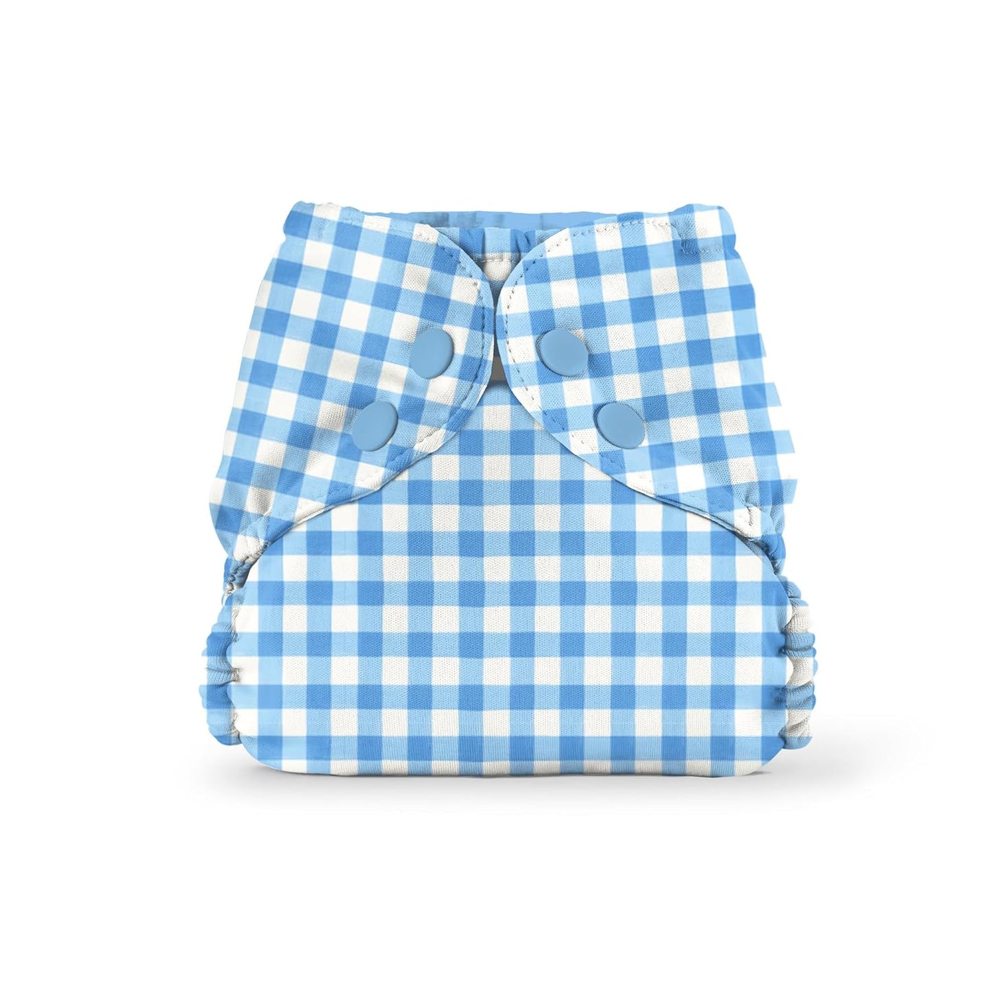 Esembly Cloth Diaper Cover - Reusable Swim Diaper, Waterproof, Breathable - Adjustable Outer Layer Over Absorbent Inner for Blowout Protection - Sea Glass, Size 2 (18-35lbs)