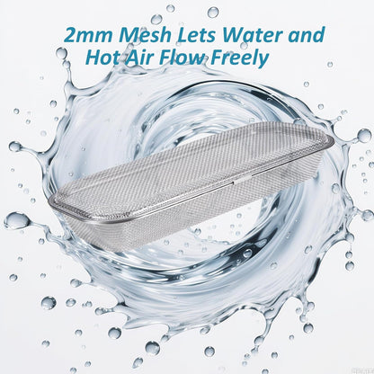 Stainless Steel Dishwasher Basket for Utensils - 18/8 Food-Grade, Custom Fit Size Secure Hold Design Prevents Slipping | Food-Grade Metal & 10-Mesh Drying Tech