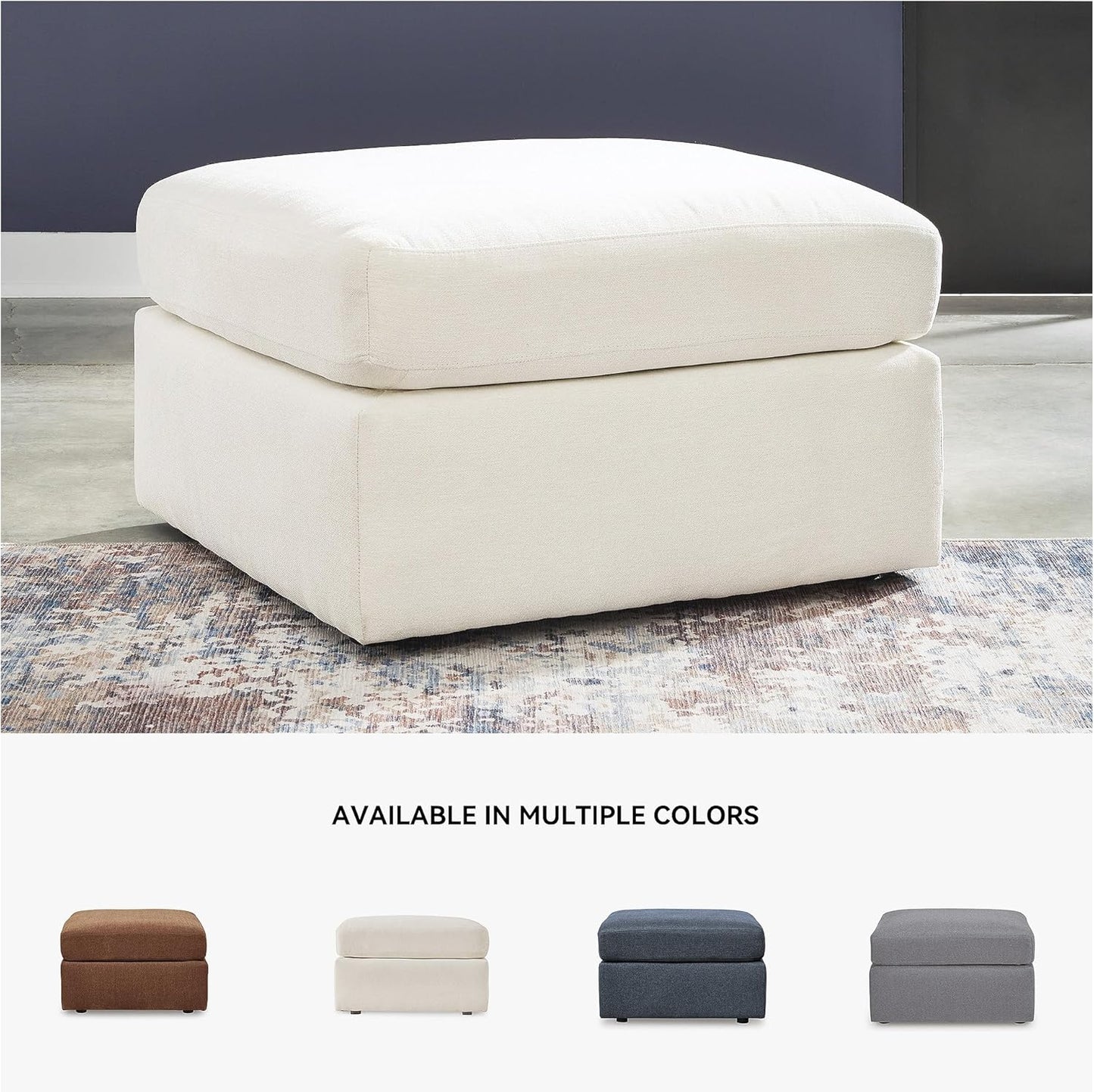 Signature Design by Ashley Modmax Coastal Press-Back Swivel Glider Rocker Recliner with Machine Washable Cover, Hidden Storage Compartments and 2 Bolster Pillows, Beige - Colors A