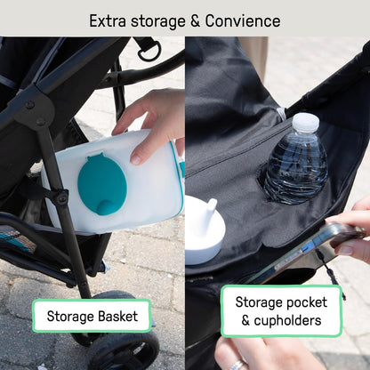 Ingenuity 3D Mini Stroller Rain Cover, Baby Weather Shield for Rain, Wind & Snow, Fits 3D Mini Strollers, Vented Airflow, Clear Visibility, Easy Install & Storage – Clear