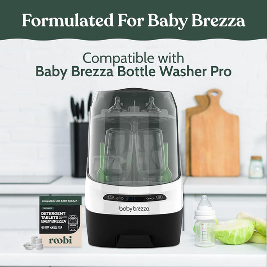 Roobi Descaling Solution Compatible with Baby Brezza. Specially Formulated to Clean & Descale Baby Appliances. Up to 2 Uses per Bottle, 2 Pack. Carbon Neutral.