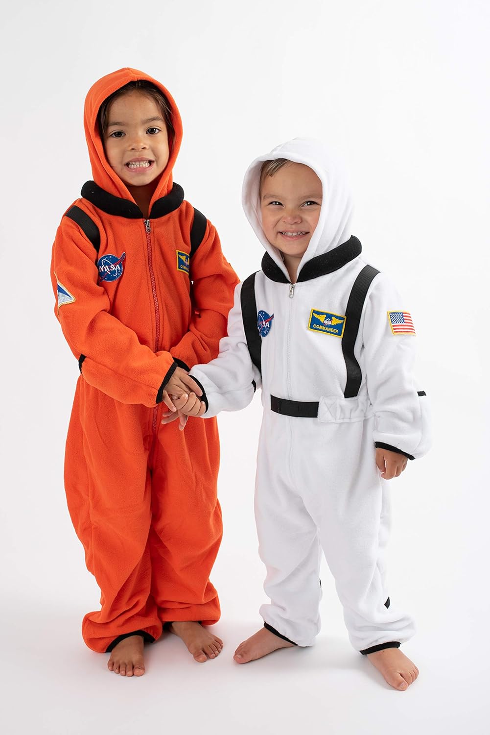 Cuddle Club Astronaut Fleece Baby Bunting Bodysuit with Hood, Cozy NASA Fleece Bunting Suit, Easy-Zip Baby Winter Clothes
