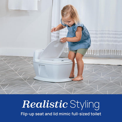 Chicco Toddler Training Toilet with Flip-Up Seat and Lid, Easy-Clean Surfaces, Adjustable Soft-Flex Spray Shield, Flashing Lights and Flushing Sounds, For children up to 60 lbs.