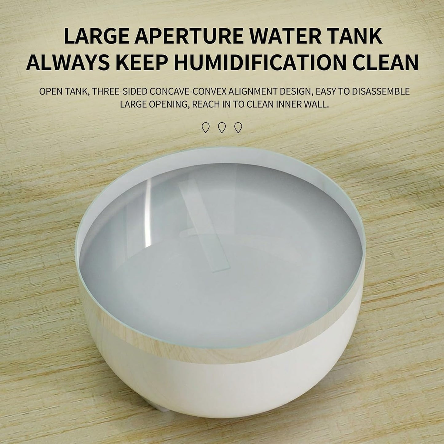 500ml Small Humidifier, USB Cool Mist Humidifier with Anti Gravity Water Flow Visual Effect, Auto Shut Off Quiet Ultrasonic Portable Mini Humidifier for Bedroom Baby Nursery Office Desk Travel Home