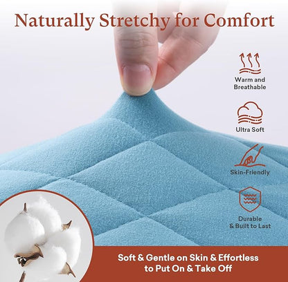 Quilted Crib Mattress Protector (2-Pack), Soft Toddler Mattress Pad Cover, Fits Standard Baby Crib Mattress 52x28''