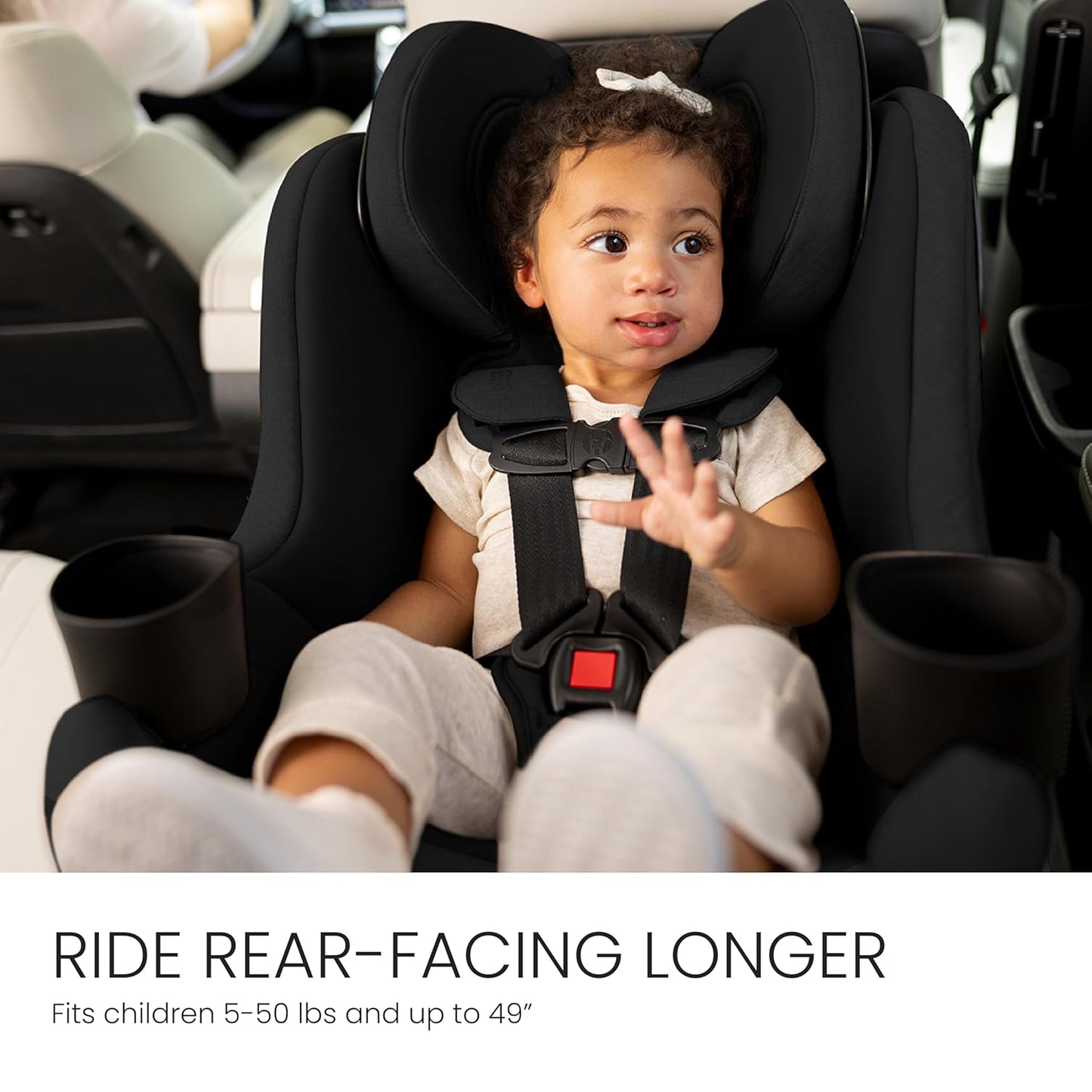 Britax Galaxy360 Slim Rotating Convertible Car Seat with SwivelSmooth Steel Ring – Teak