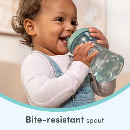 NUK Fun Grips Hard Spout Sippy Cup 10 oz. | Easy to Hold BPA Free Spill Proof Toddler Cup 4pk