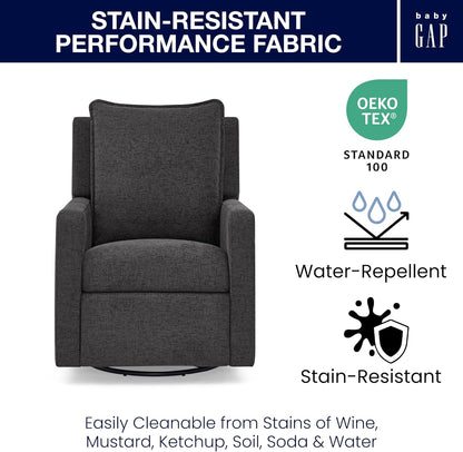 babyGap Harlowe Power Recliner with USB-A and Type-C Ports by Delta Children - Greenguard Gold Certified – Stain-Resistant Performance Fabric is Oeko-TEX Standard 100 Certified, Sand