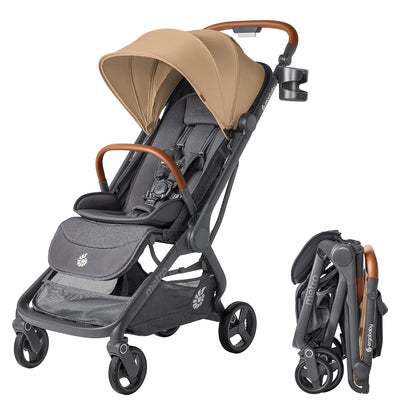 Ergobaby Metro 3 Baby Stroller for Newborns, Infants, and Toddlers - Travel Stroller with One-Hand Fold, Near-Flat Recline, Adjustable Handlebar - Onyx Black